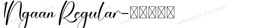 1Ngaan Regular字体转换
